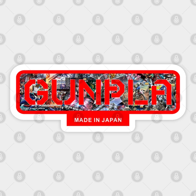 Gunpla Red Sticker by Pakyu Pashion